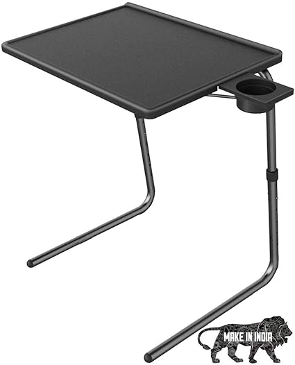 AYSIS Laptop Table Foldable Adjustable - TV Dinner Tray on Bed & Sofa with 6 Height & 3 Tilt