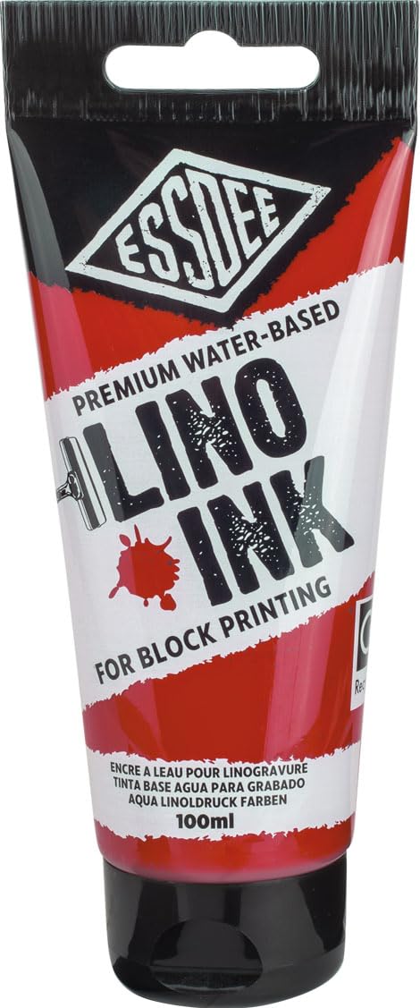 Essdee Block Printing Ink, Crimson, 100ml