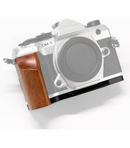 Soporte/Empuñadura Haoge HG-OM3 Para Cámara OM SYSTEM OM-3 – Compatible Con Arca-Swiss, Incluye Placa En L