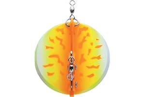 LUHR JENSEN Luhr-Jensen 3/0 Dipsy Diver Orange Fire UV/Chrome Bottom