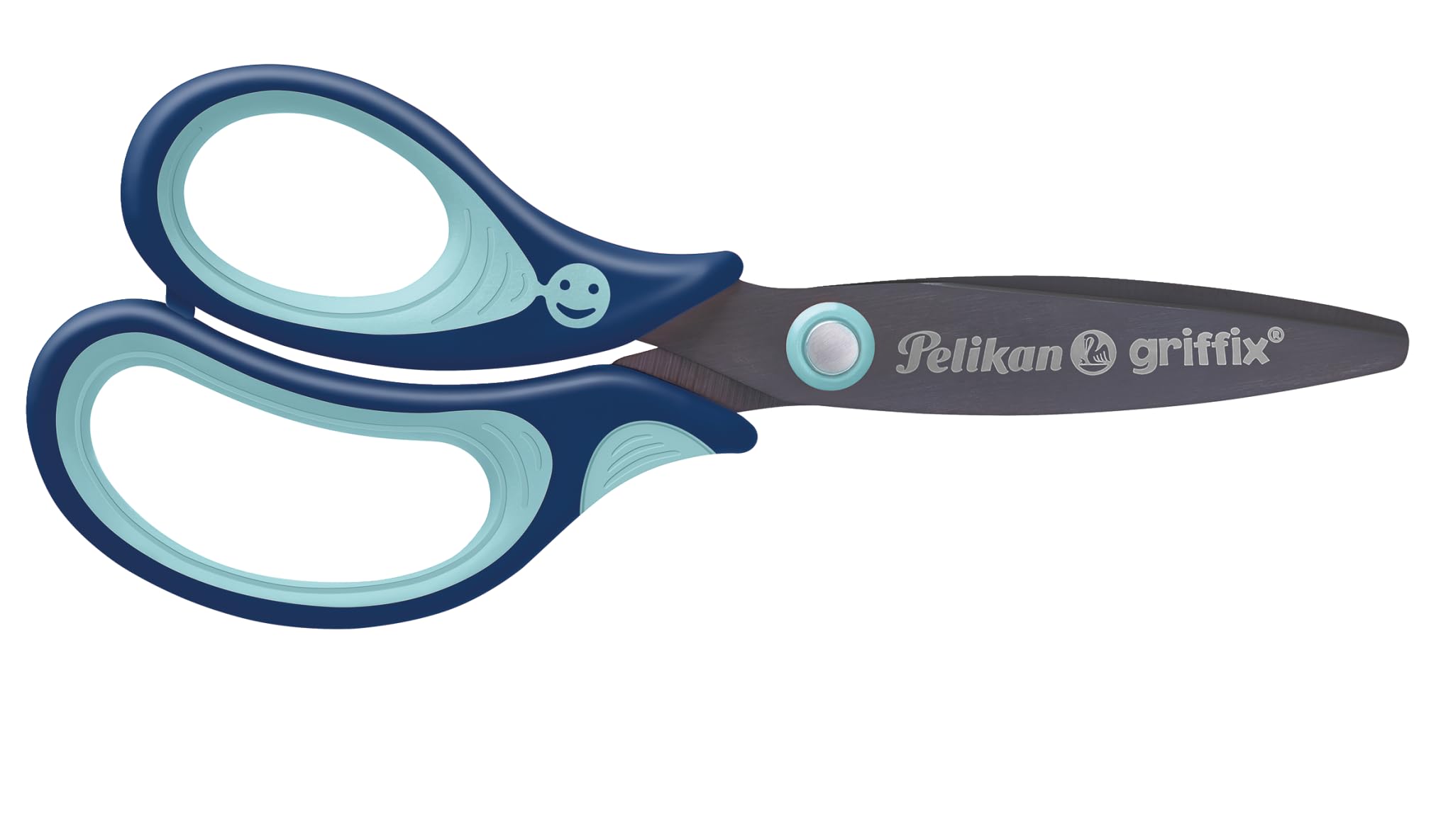 Pelikan Griffix School Scissors for Right-Handed/Left-Handed Users for Left-Handers, Blue