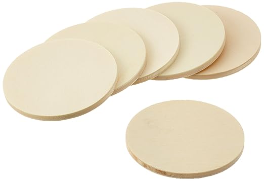 GLOREX Holzscheibe, Andere, Natur 14 x 8,5 x 2,5 cm