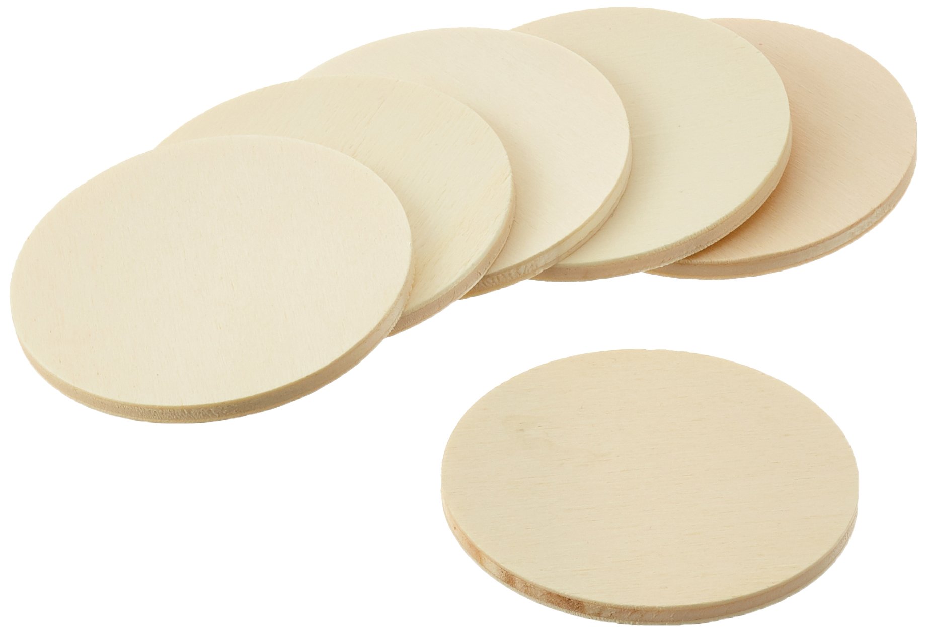 Glorex wooden disc, natural, natural, 14 x 8,5 x 2,5 cm