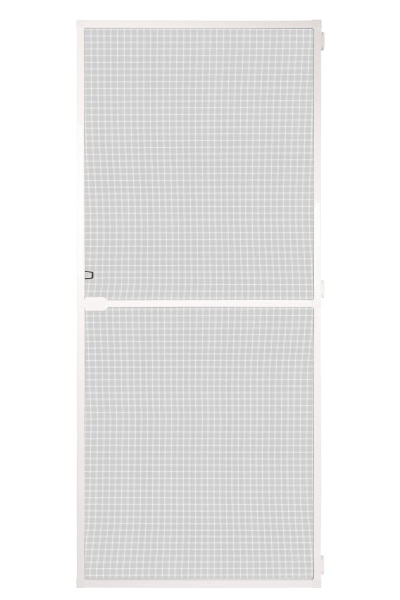 Schellenberg 70930 Fly Screen Balcony Door, Insect Protection Door Action 100 x 210 cm Divided, 14 mm Installation Depth, White