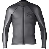 XCEL Mens Axis 2/1mm Sharkskin Long Sleeve Front Zip Wetsuit Jacket