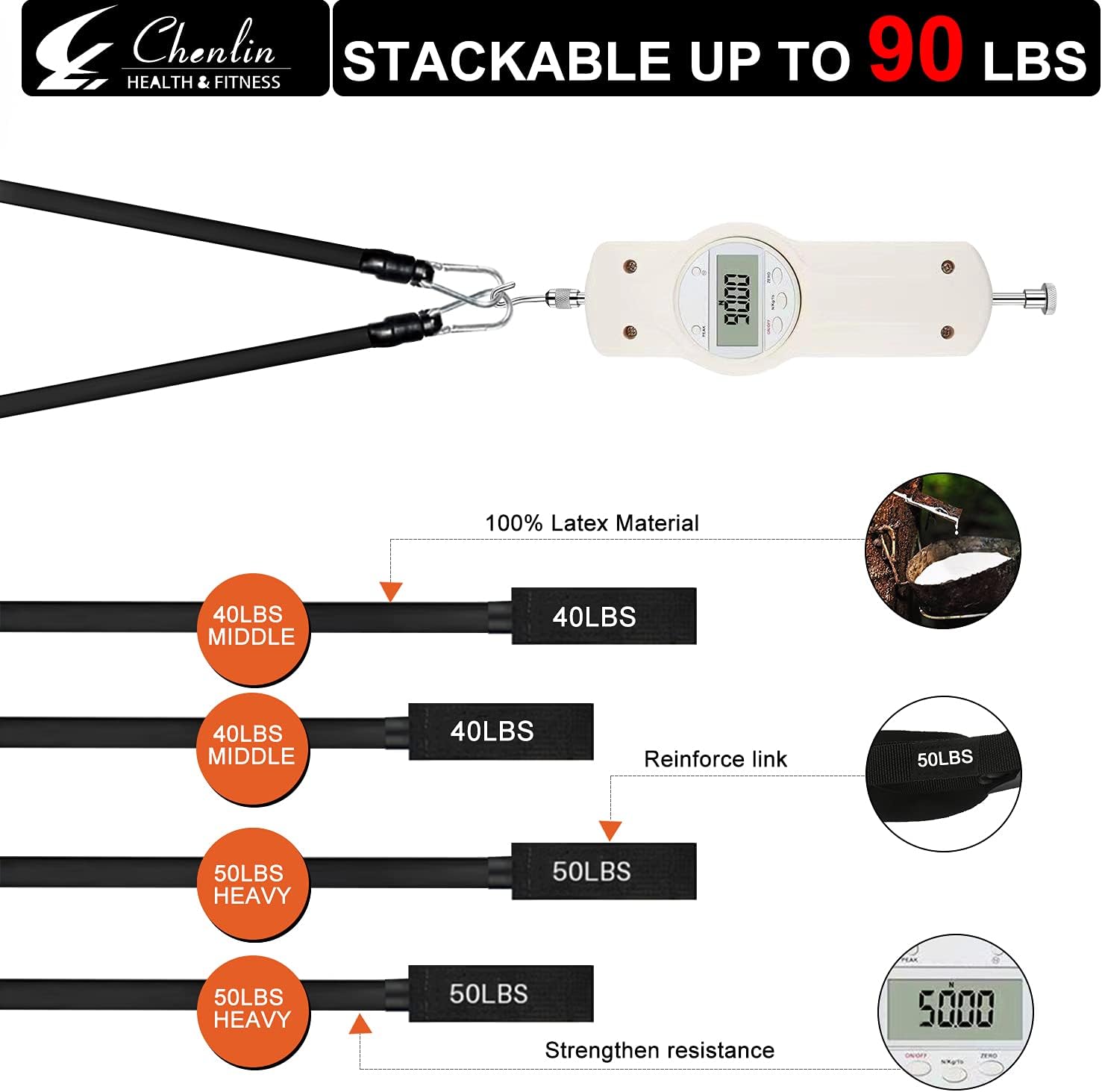 Swamiseed Com Sports Fitness Flexbands 40 50lbs Hip Bands With 2 Levels Of Resistance For Squats Lunges Chenlin Pilates Bar Kit With 4 Adjustable Resistance Bands Tangle Free Jump Rope For Total