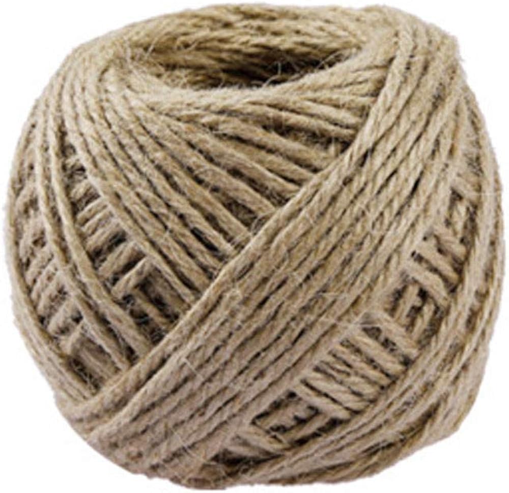 40M Natural Brown Jute Hemp Rope Twine String Cord Shank Craft String