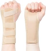 Actesso Tri-Weave Wrist Support Splint Brace Beige Large Right