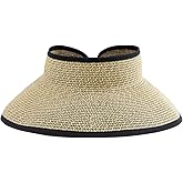 San Diego Hat Co. Womens Ultrabraid Visor with Ribbon Binding, and Sweatband