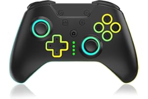 BUERTT Xbox One Controller,Remote Joypad with RGB LED Light,Xbox Controller Wireless for Xbox One, Xbox Series X/S, Xbox One X/S,Wireless Xbox Controller with 2.4G Wireless Adapter,3.5mm Audio Jack,Black
