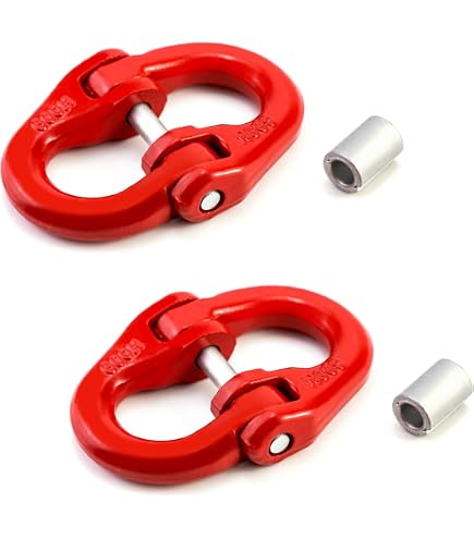 yakicag G80 Alloy Steel Coupling Link, 2 Pack 1/4