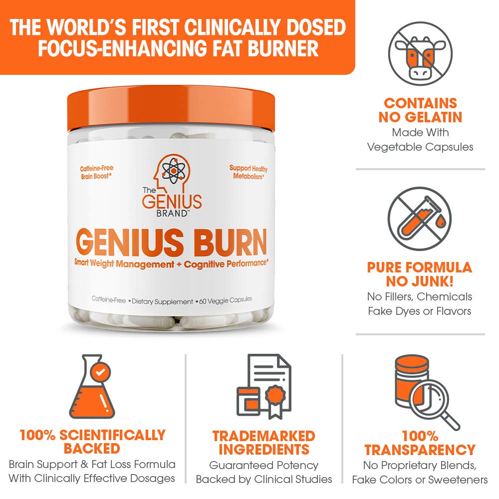 Genius Fat Burner Thermogenic Weight Loss & Nootropic Focus