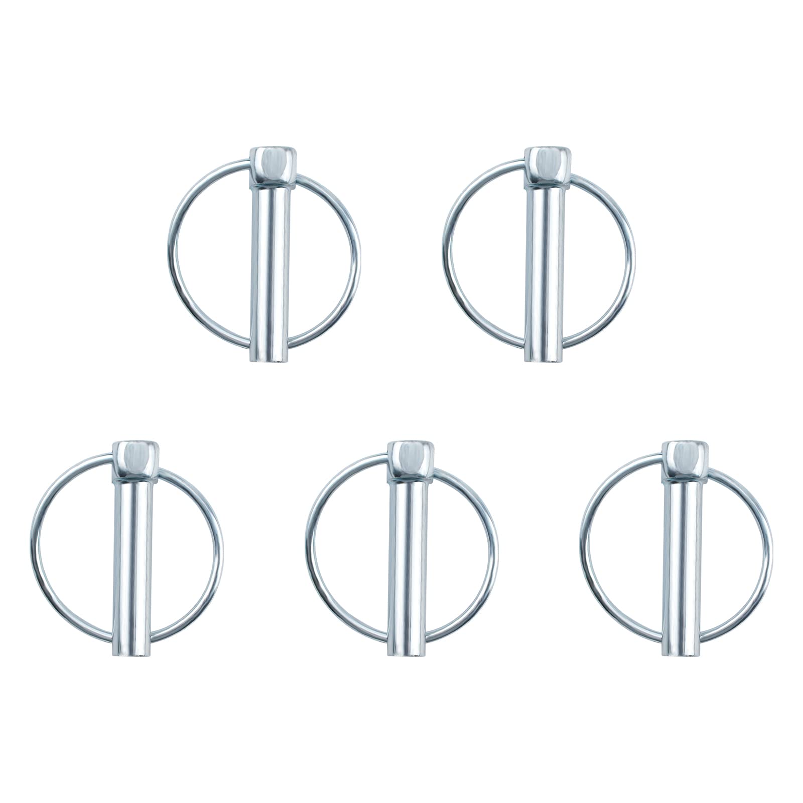 INCREWAY Lynch Pin, 5PCS Dia 10mm Carbon Steel Trailer Lock Pin Lynch Retaining Pins Locking Pin Fasteners for Track Farm Lawn