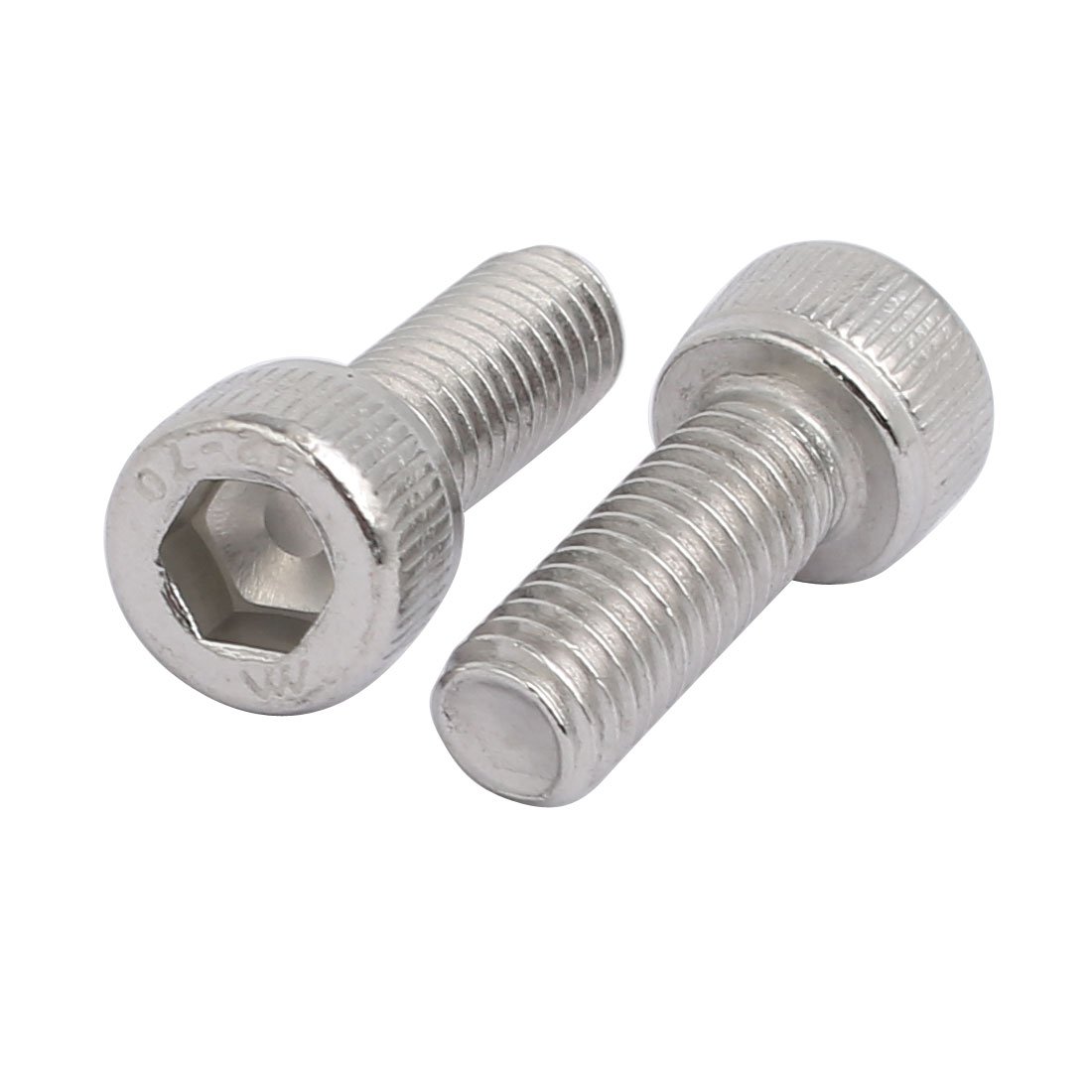 Sourcingmap M6x16mm 304 Stainless Steel Left Hand Thread Hex Socket Cap Screw Fastener 2pcs