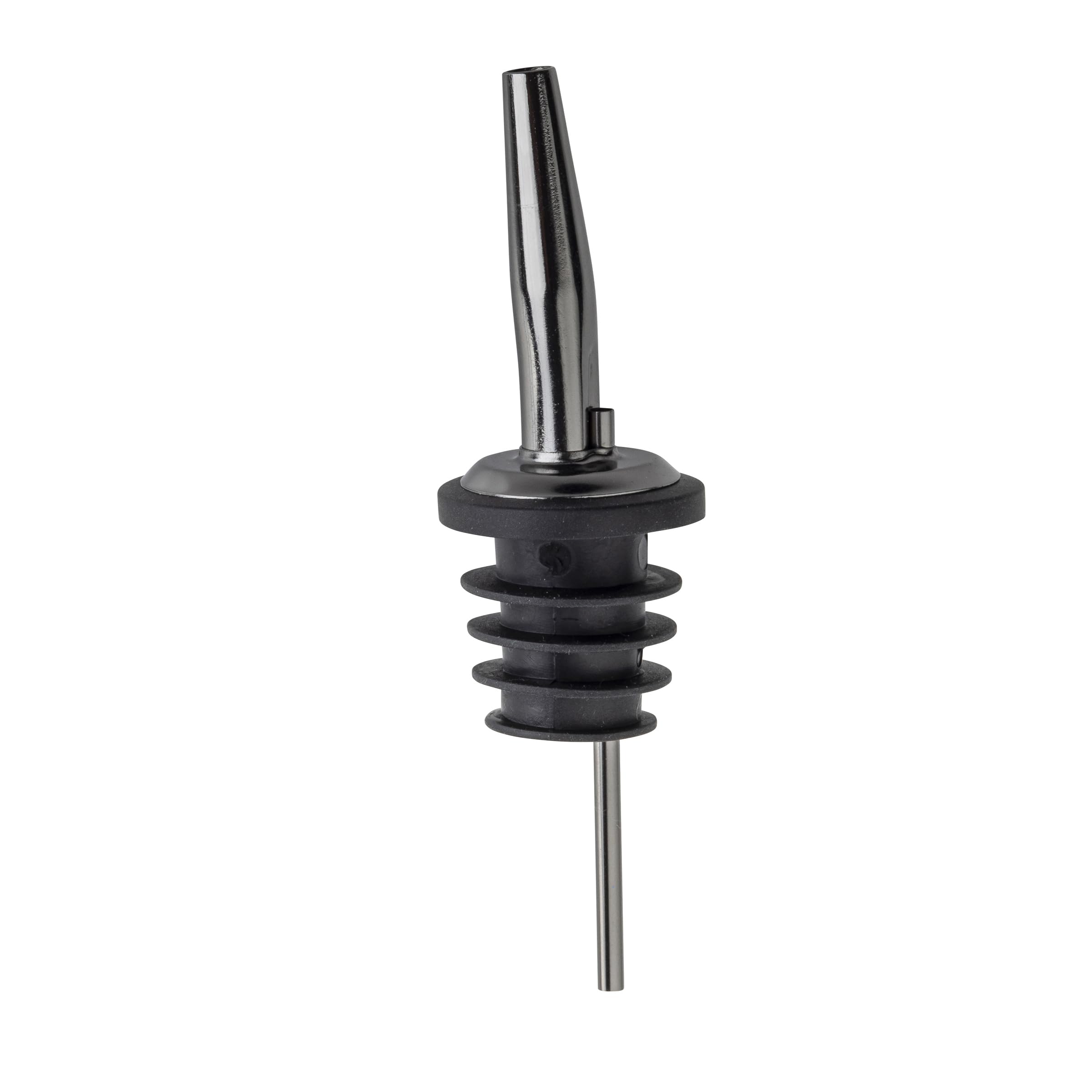 Photo 1 of TableCraft 11782 Speed Pourers with Caps, Set of 2 – Durable Stainless Steel Liquor Pour Spouts with Gunmetal Finish, Ideal for Oil and Liquor Bottles, Dishwasher Safe, Perfect for Bars and Kitchens