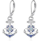 Starfish/Octopus/Anchor/Shark/Turtle/Jellyfish 925 Sterling Silver Ocean Earrings Beach Gift for Women