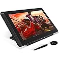 HUION KAMVAS 16 Graphics Drawing Tablet with Screen Full-Laminated Graphic Monitor with Battery-Free Stylus Tilt 10 Hot Keys Adjustable Stand, 15.6inch Pen Display for PC/Mac/Android/Linux, Black