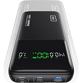 INIU 25000mAh Power Bank, Compact High Capacity 140W Laptop Portable Charger, USB C Tablet Powerbank, Digital Display Phone Charger for iPhone 17 16, Samsung, iPad, MacBook, Laptop, Emergency etc