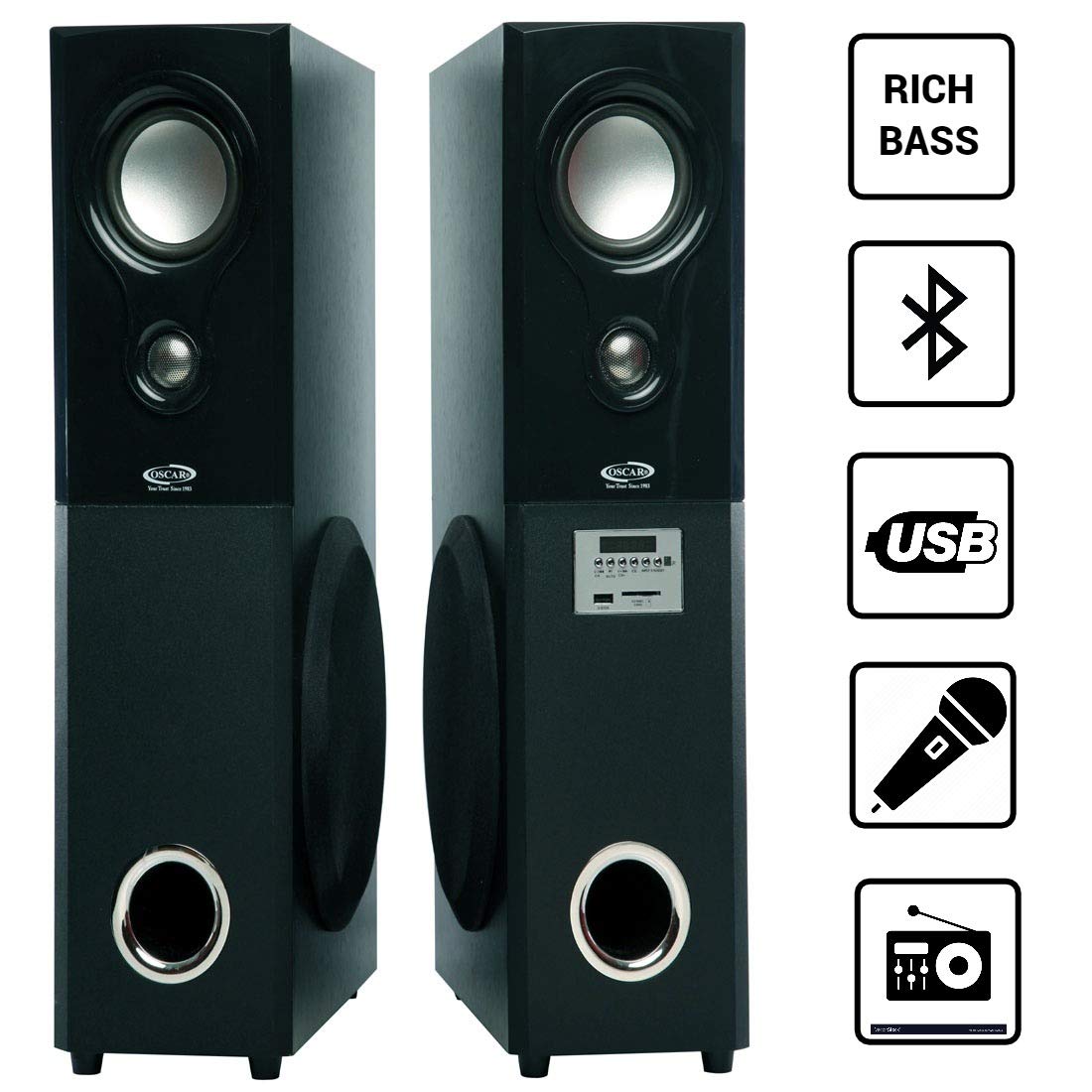 oscar 16600 bt tower speaker