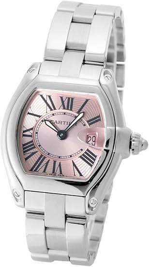 Amazon カルティエ Cartier ロードスター ミニ W617v3 ピンク文字盤 中古 腕時計 レディース W 並行輸入品 レディース腕時計 腕時計 通販
