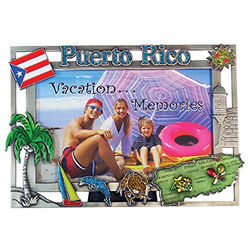 Picture Frame Puerto Rico Souvenir and Gift Pewter Picture