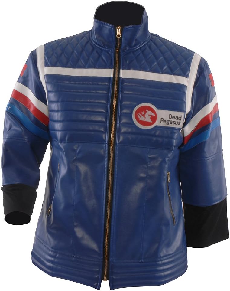 Men's Costume Blue or Black Leather Punk Jacket
