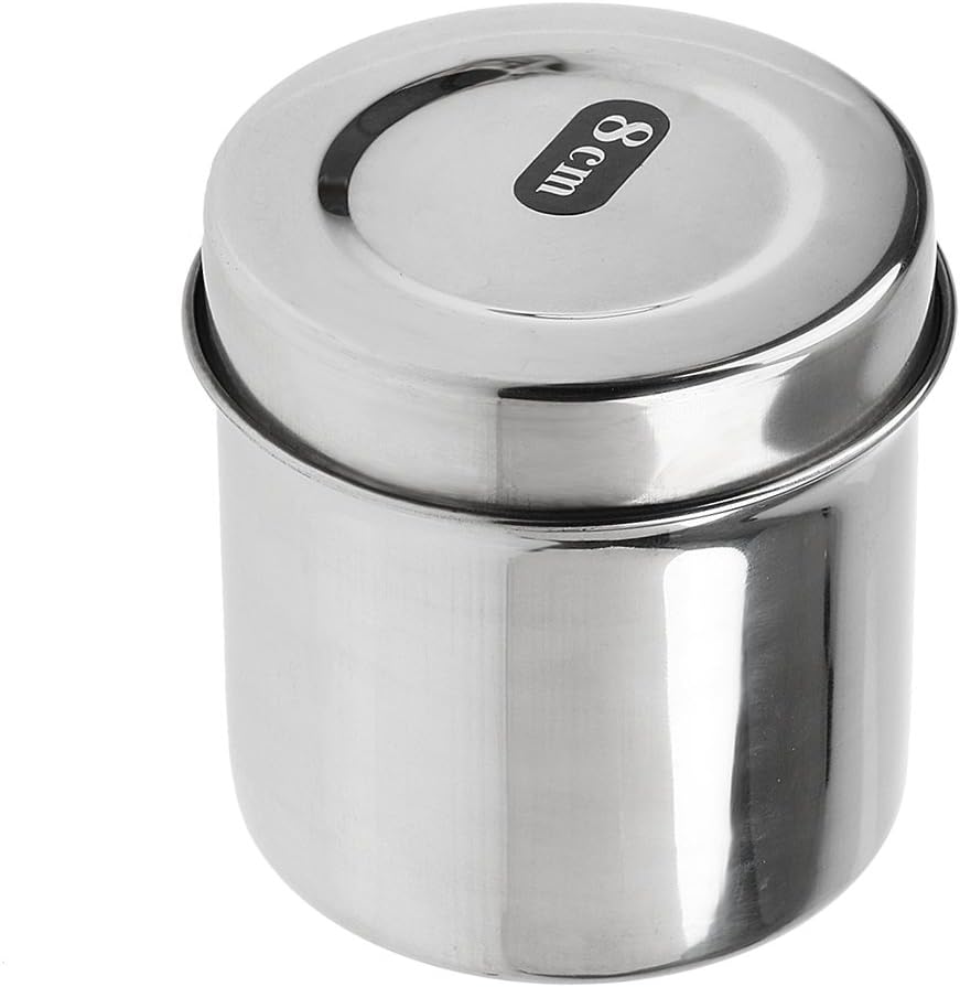 Cotton Ball Container Stainless Steel Canister 3045cm Disinfection Box