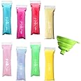 SMALL SIZE Frozip 125 Disposable Ice Popsicle Mold Bags| BPA Free Freezer Tubes With Zip Seals | For Healthy Snacks, Yogurt Sticks, Juice & Fruit Smoothies, Ice Candy Pops| Comes With A Funnel (5x2")