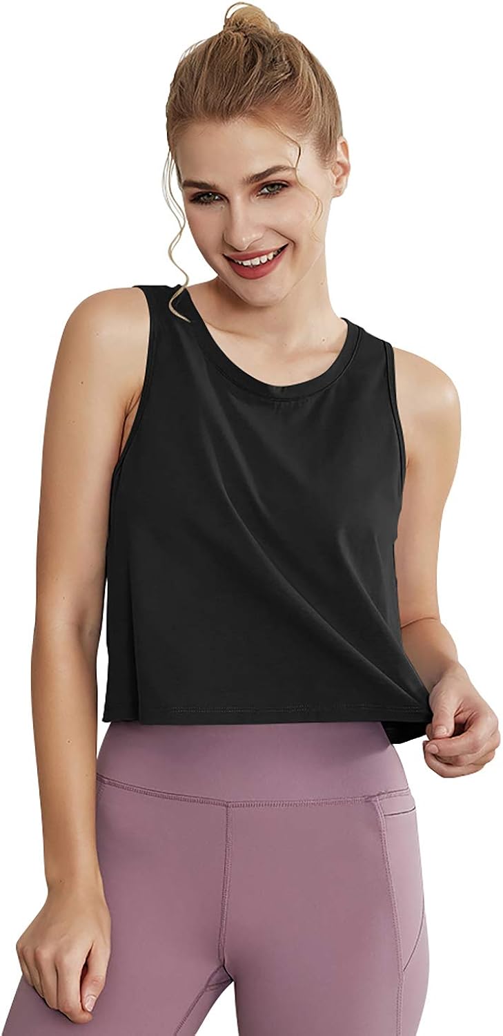 womens sleeveless workout tops