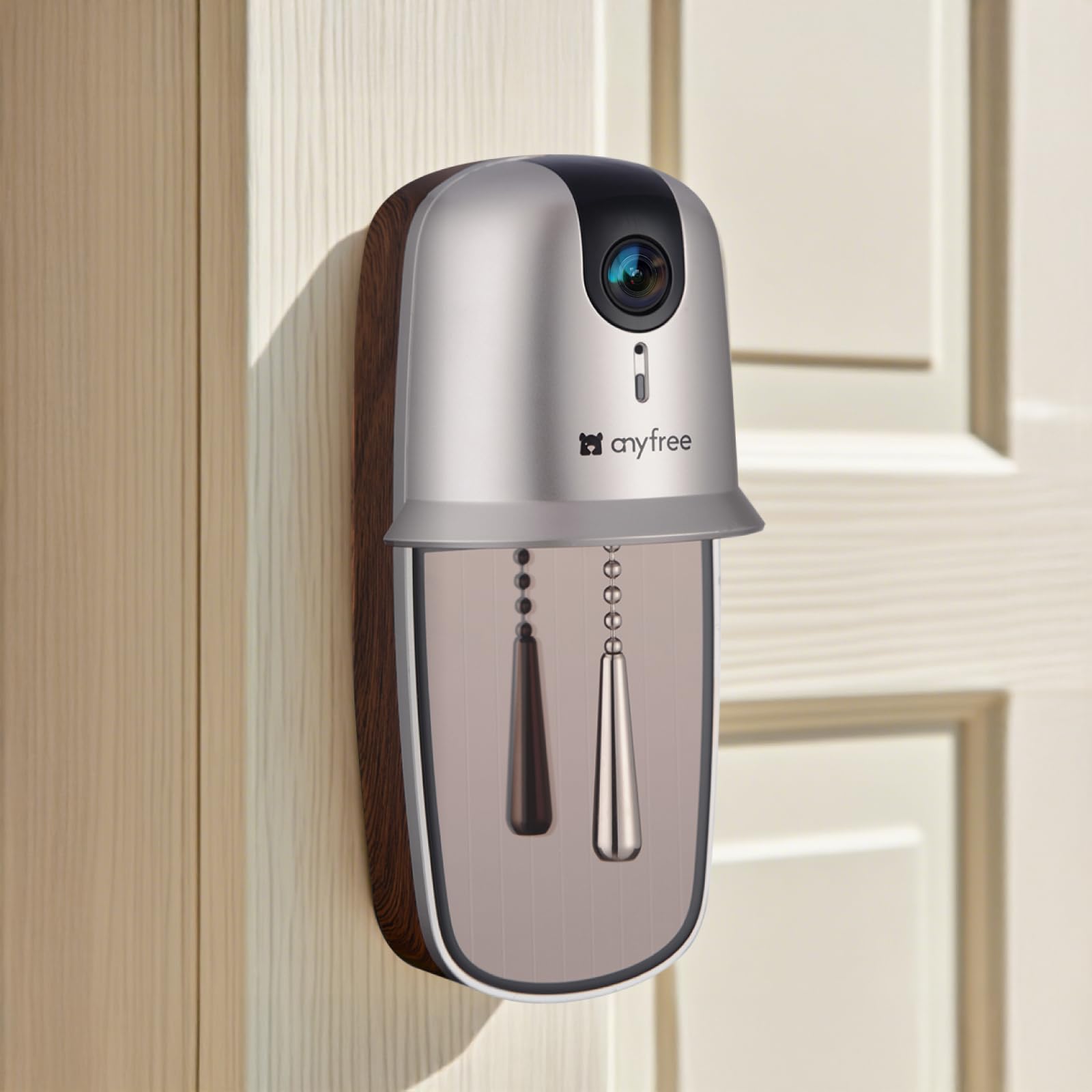 Photo 1 of anyfree 2025 Newly Video Doorbell Camera Wireless with Solar Powered and Battery, AI Motion Detection, 3280ft Wireless Long Range Signal, HDR Ultra-Clear 2.4g & 5g Video Doorbells Camera with Chime