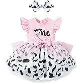 LATOBREATH Baby Girl 1st Birthday One Year Old Romper Outfits Photo Shoot Clothes+Headband