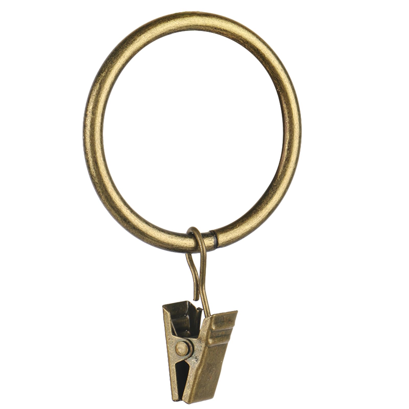 Photo 1 of 30 PCS Antique Brass Clips Curtain Hooks for Curtain Rod, This Drapery Curtain Ring with Clips Hook Fit Up to 1.0~1.25 -inch Drapery Panel (1 1/2-Inch Inner Diameter)