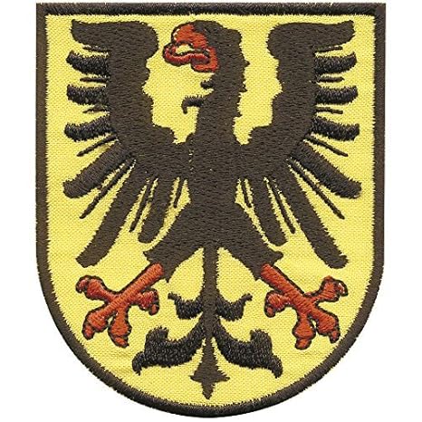 AUFNÄHER - Wappen - Dortmund Adler - 00403 - Gr. ca. 7 x 8,5 cm - Patches Stick Applikation