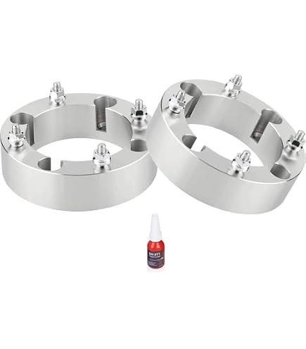 thumbnail image 2 of CarBole 1” Wheel Spacers 4x156 For Polaris RZR Ranger Sportsman – 2pc Kit Red Anodized 2 of 5