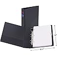 Avery Legal-Size Durable 3 Ring Binder, 2" Round Rings, Holds 8.5" x 14" Paper, 1 Black Binder (06401)