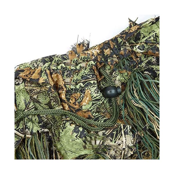 WZHCLOTHING Dschungeltarnung Kleidung 3D Kleidung Geeignet Für Wald Fotografie Bergsteigen Ausbildung Multi-Size… – Bild 5