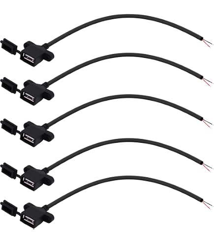 4 Stück USB A Female Auf 4 Pin Offene Kabel 30 Cm – Für DIY, Reparatur & Stromversorgung (5V/2A, 480 Mbps)