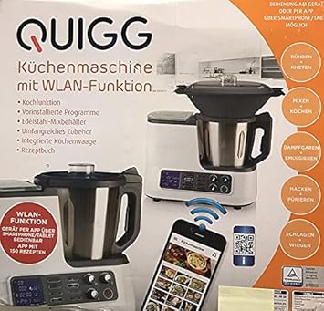 De Quigg – Robot de cocina – con – WiFi – Función incl. Cocina paños: Amazon.es: Hogar