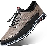 Veslexth Men Casual Business Shoes Slip-on Adjustable Loafers Driving Working Walking Party Formal Oxfords