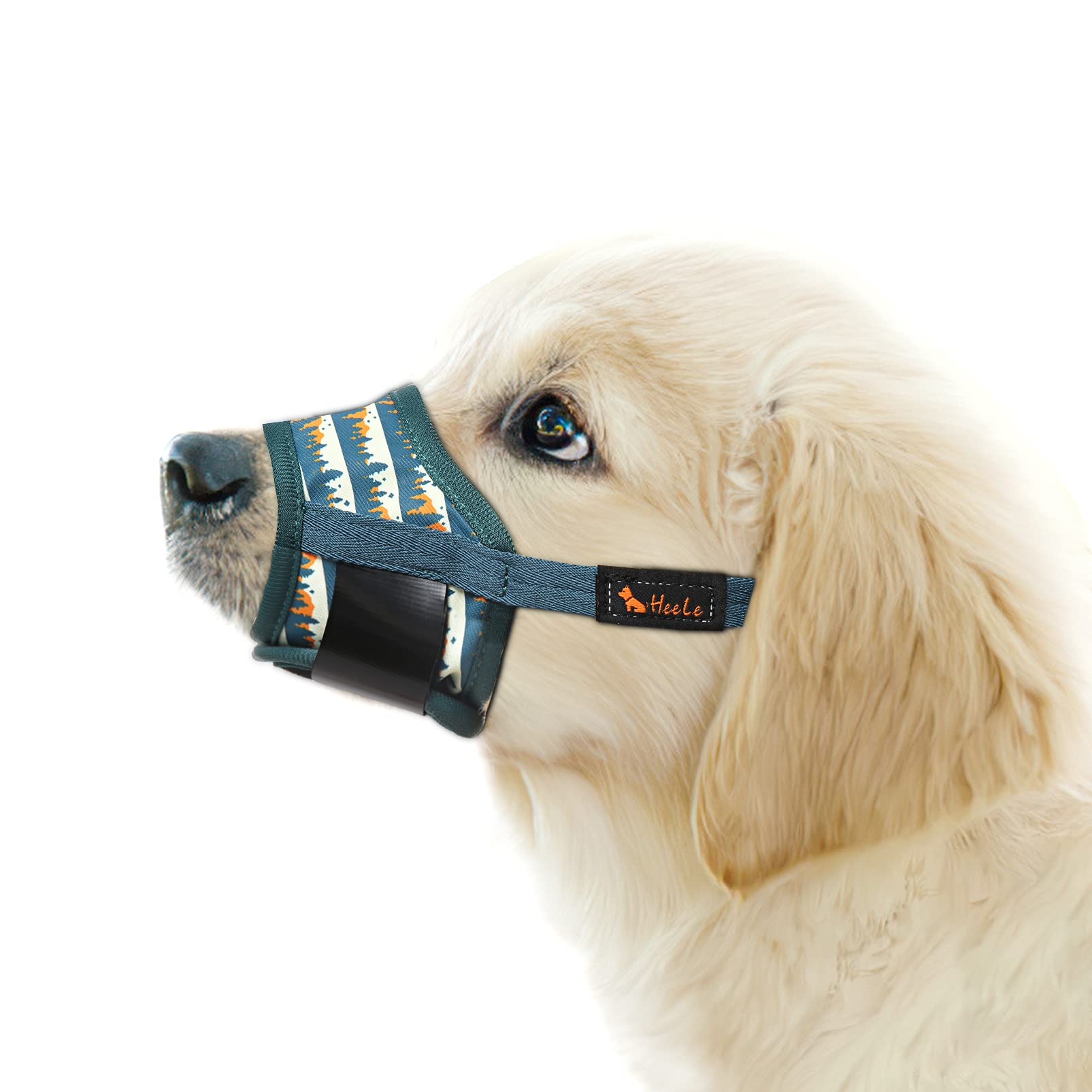 Photo 1 of HEELE Dog Muzzle,Soft Nylon Muzzle Anti Biting Barking Chewing,Air Mesh Breathable Drinkable Adjustable Loop Pets Muzzle for Small Medium Large Dogs 4 Colors 4 Sizes (P-Green Valley, XS)