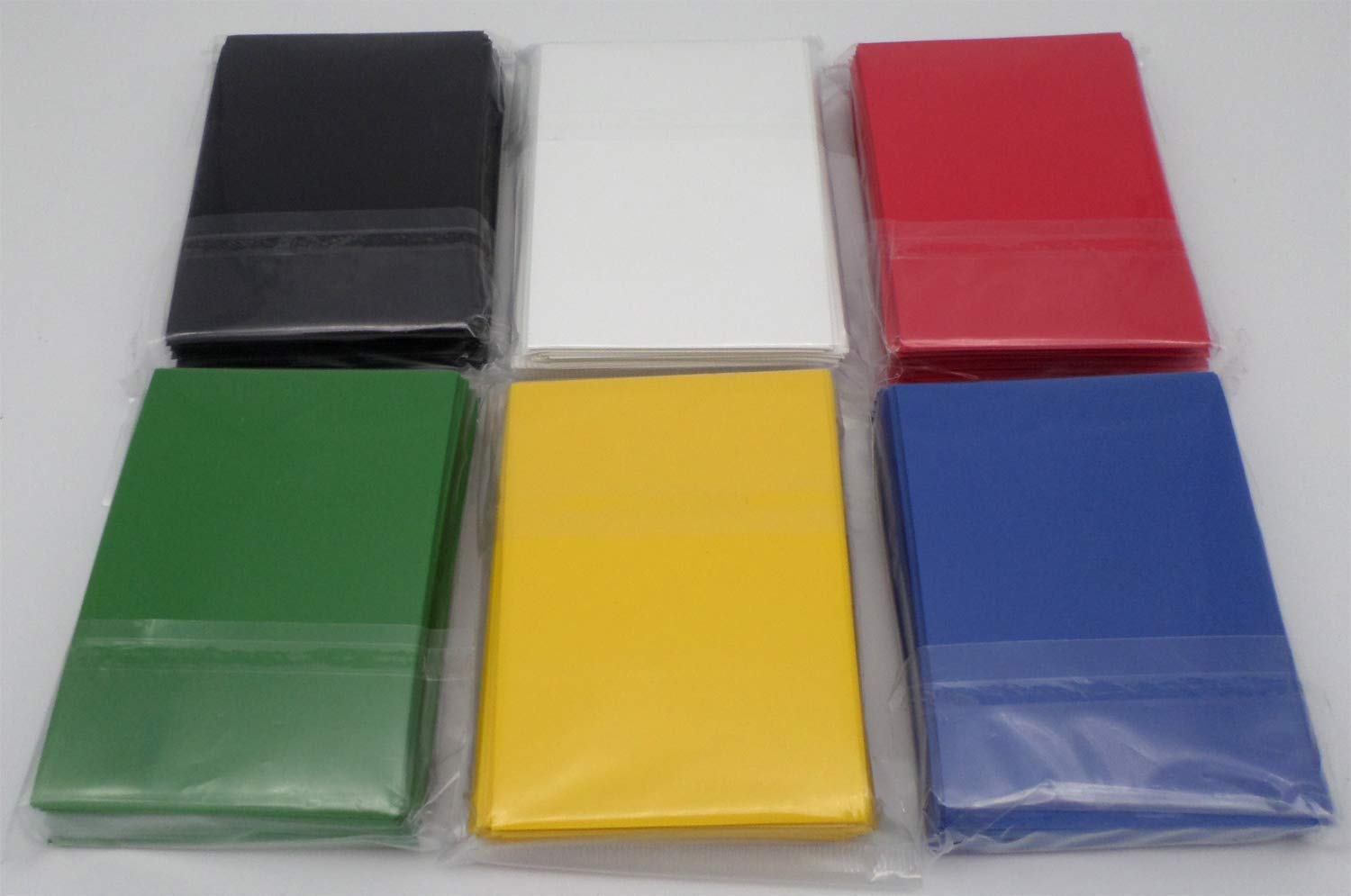 docsmagic.de 6 x 60 Mat Card Sleeves Small Size 62 x 89 - Black Blue Green Red White Yellow - YGO CFV - Mini โ image 1