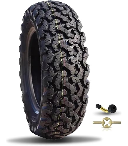 Pneu Tubeless 120/70-12 à Crampons - 4PR 59J, 12 Pouces, Tout-Terrain, Avant/Arrière Pour Scooter Et Cyclomoteur