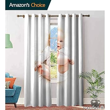 Amazon Com Baby Blackout Curtains 2 Panelsbeautiful Baby With Her