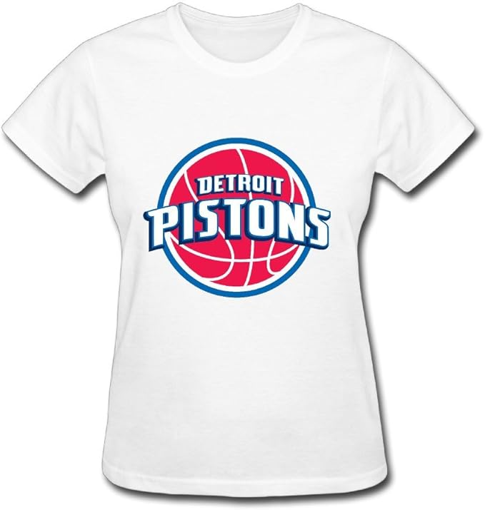 NBA DetroitPistons Logo T Shirts For Women Clothing