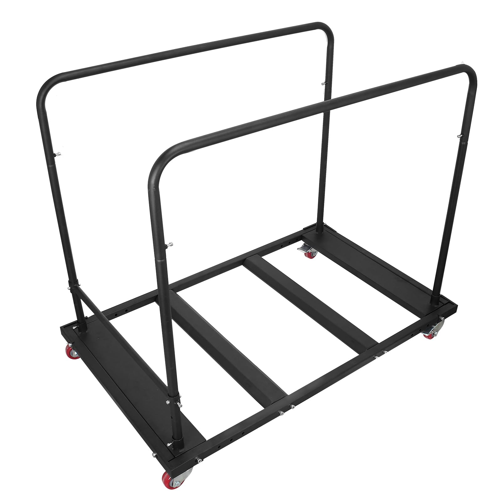 Photo 1 of Sidasu 60" Round Folding Table Cart-Table Dolly Cart with Universal Wheel - Heavy Duty Table Trolley