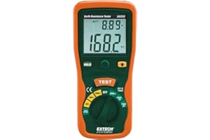 Extech Instruments 382252-NIST Earth Ground Resistance Tester Kit with NIST, 7.9" x 3.6" x 2" Size