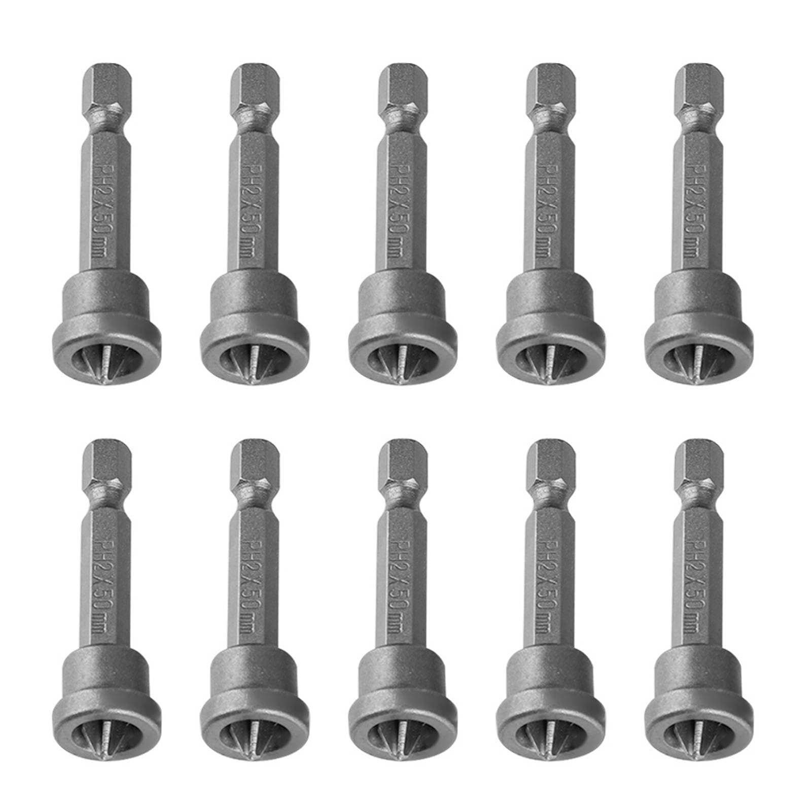10Pcs Hex Shank Drywall Screwdriver, Power Tool Accessories Hole Saw Bits Quick Release Magnetic Screwdriver Bits