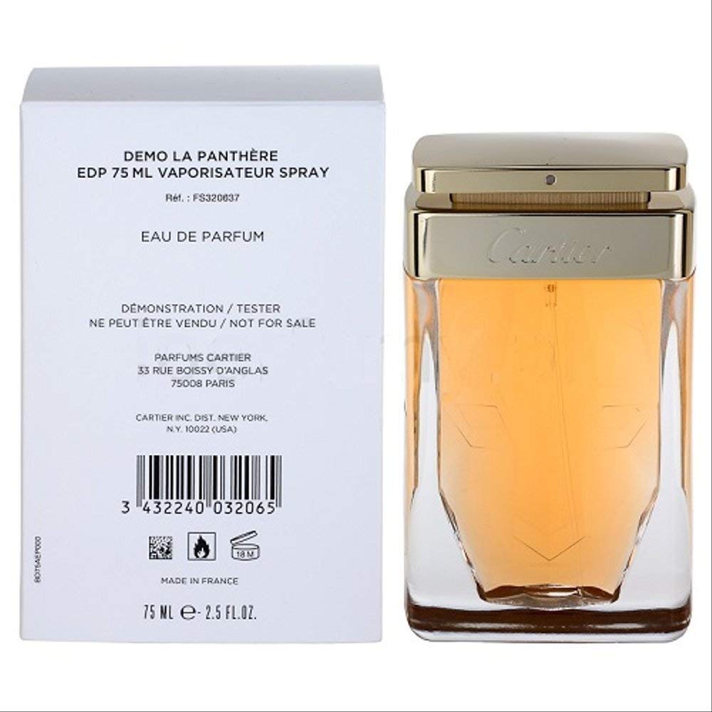 Cartier La Panthere for Women Eau De Parfum Spray, 2.5 Oz (Tester/Plain Box)