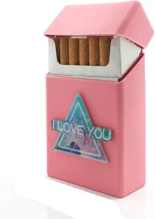 LIAN Store Funda de silicona para caja de cigarrillos con ...
