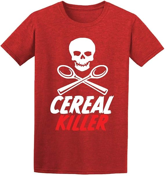 Cereal Killer TShirt Morning Breakfast Funny Joke Michael Myers Mens T